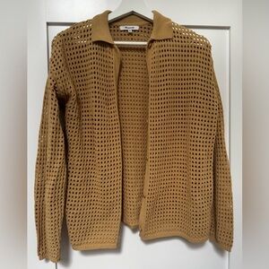 Madewell Open-Knit button-down Cardigan